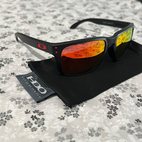 Oakley Sunglasses Holbrook Ruby Iridium Prizm Polarized 9102 ✨️ NEW✨️ - Picture 6 of 12